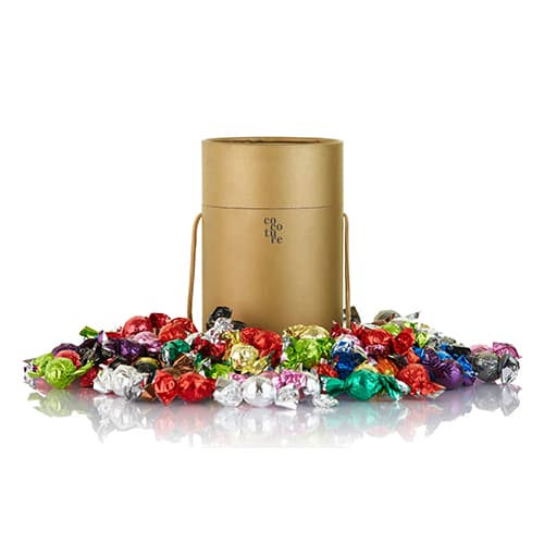 Chokolade tønde fra Cocoture i guld - 1kg