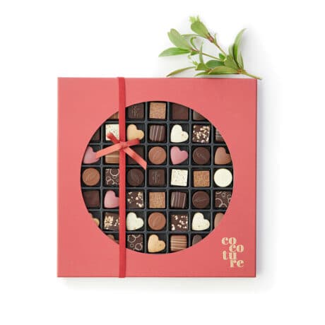 Stor gaveæske med fyldte chokolader fra Cocoture - 440g