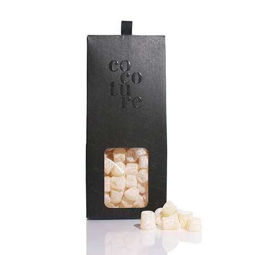 Vegansk og glutenfri gourmet vingummi m/ lime i sort æske - 100g