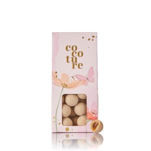 Karamellove i lyserød Cocoture dragébox - 90g