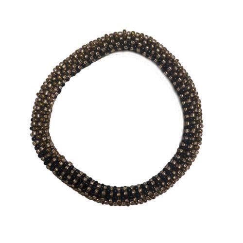 LÃˆ MOSCH - Nepal Perle Armbånd, Gylden
