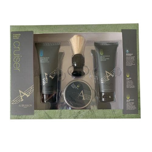 Gavesæt Aubusson Cruiser Grooming 100ml Aftershave Balm + 100ml Cleanser + 60g Soap + Shaving Brush
