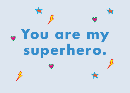 &BOX - KORT - You are my Superhero - Blue