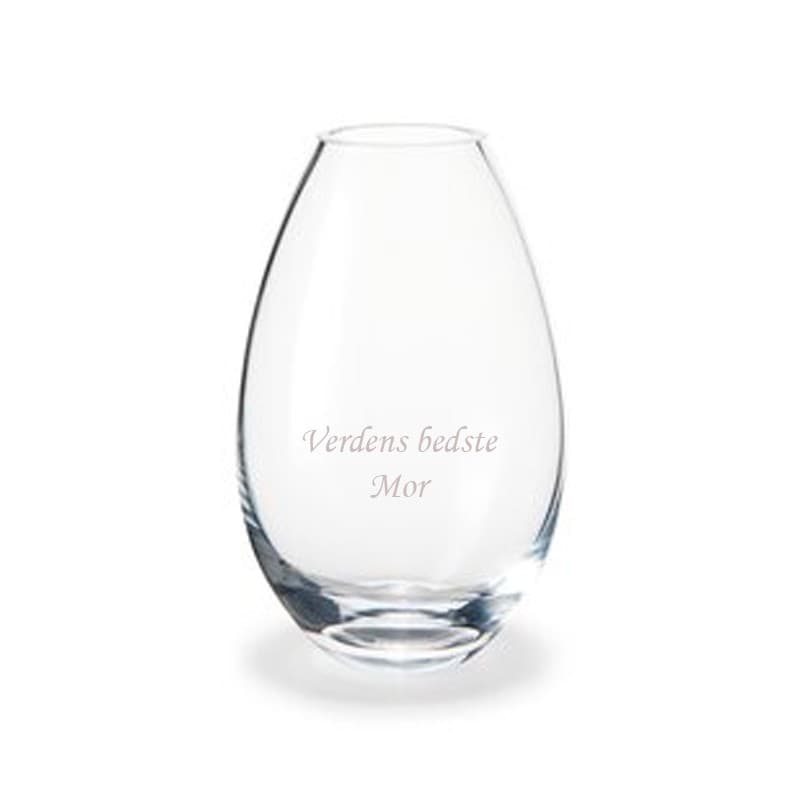 Holmegård Cocoon vase 11,5 cm klar glas