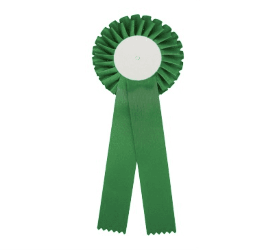 Rosette i grøn