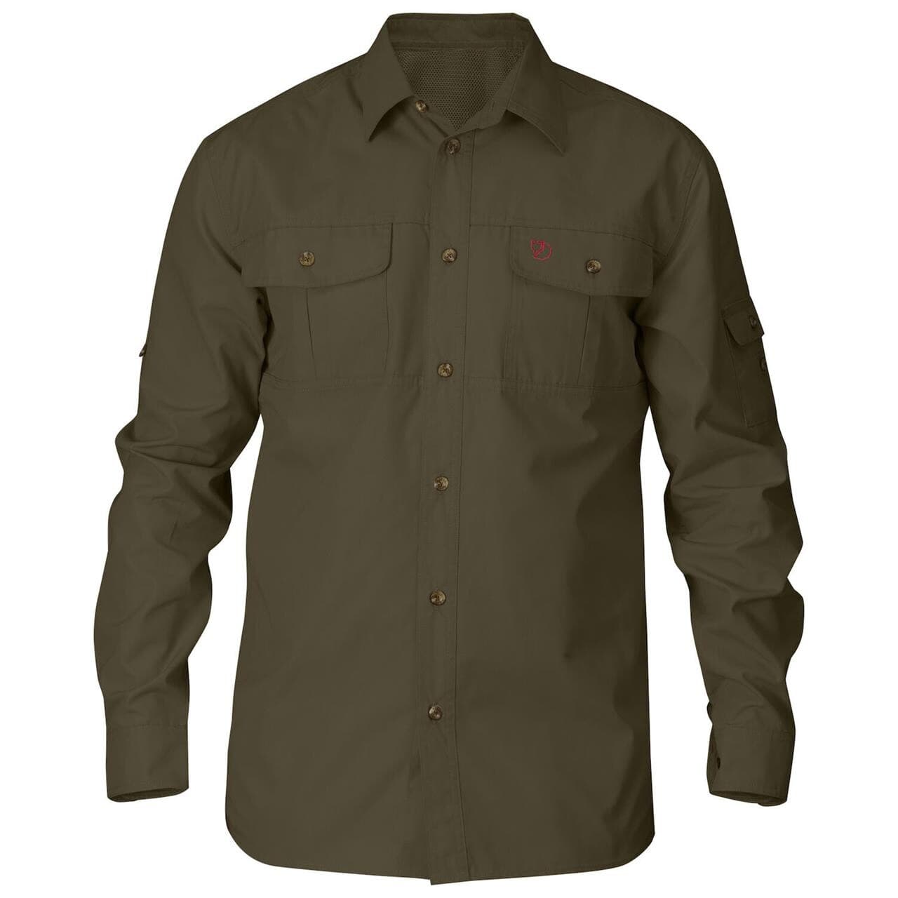 Fjällräven Mens Singi Trekking Shirt L/S  (Grøn (DARK OLIVE/633) XX-large)