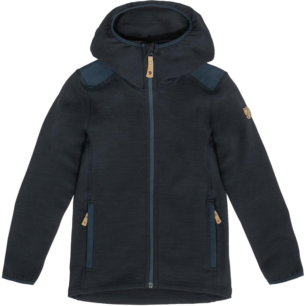 Fjällräven Kids Keb Fleece Hoodie (Blå (DARK NAVY/555) 158 cm)