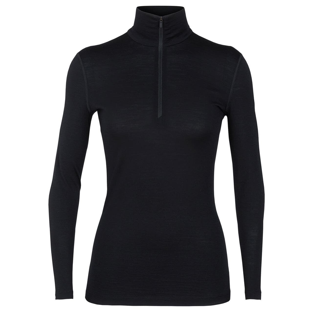 Icebreaker Womens 200 Oasis L/S Half Zip  (Sort (BLACK) Large)