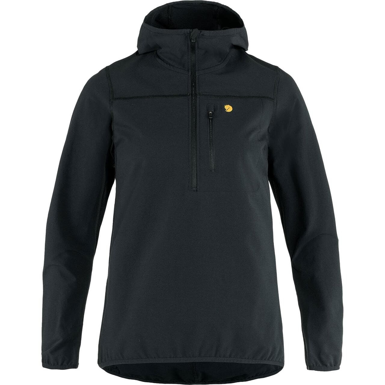 Fjällräven Womens Bergtagen Stretch Half Zip  (Sort (BLACK/550) X-large)