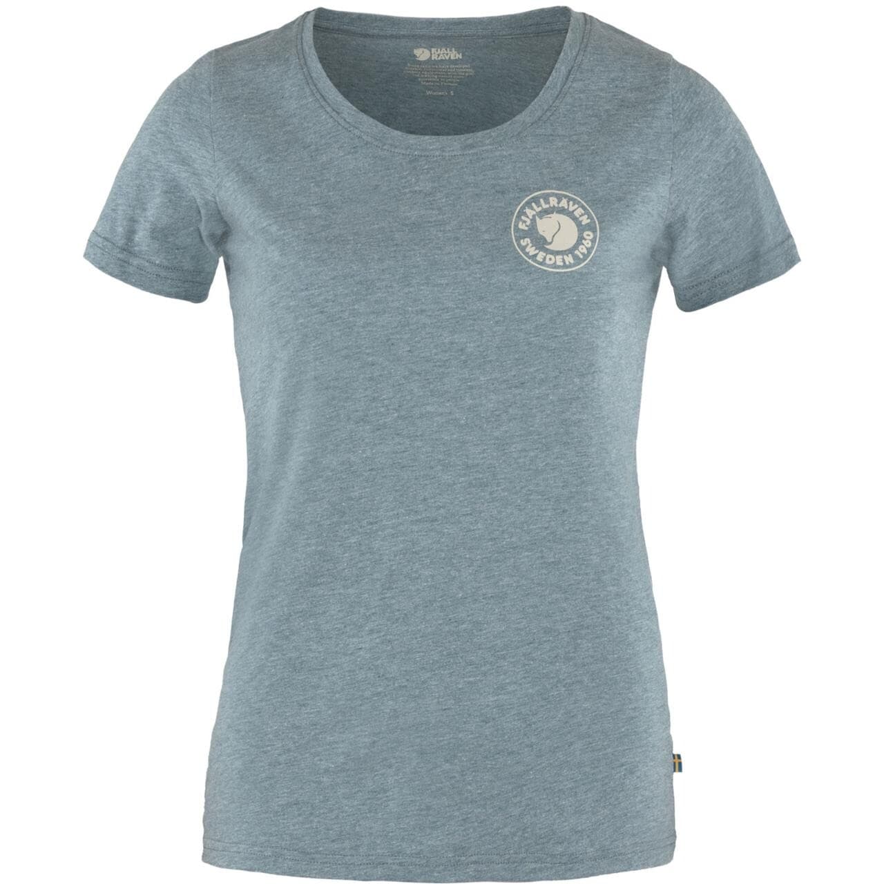 Fjällräven Womens 1960 Logo T-shirt  (Blå (INDIGO BLUE-MELANGE/534-999) Medium)