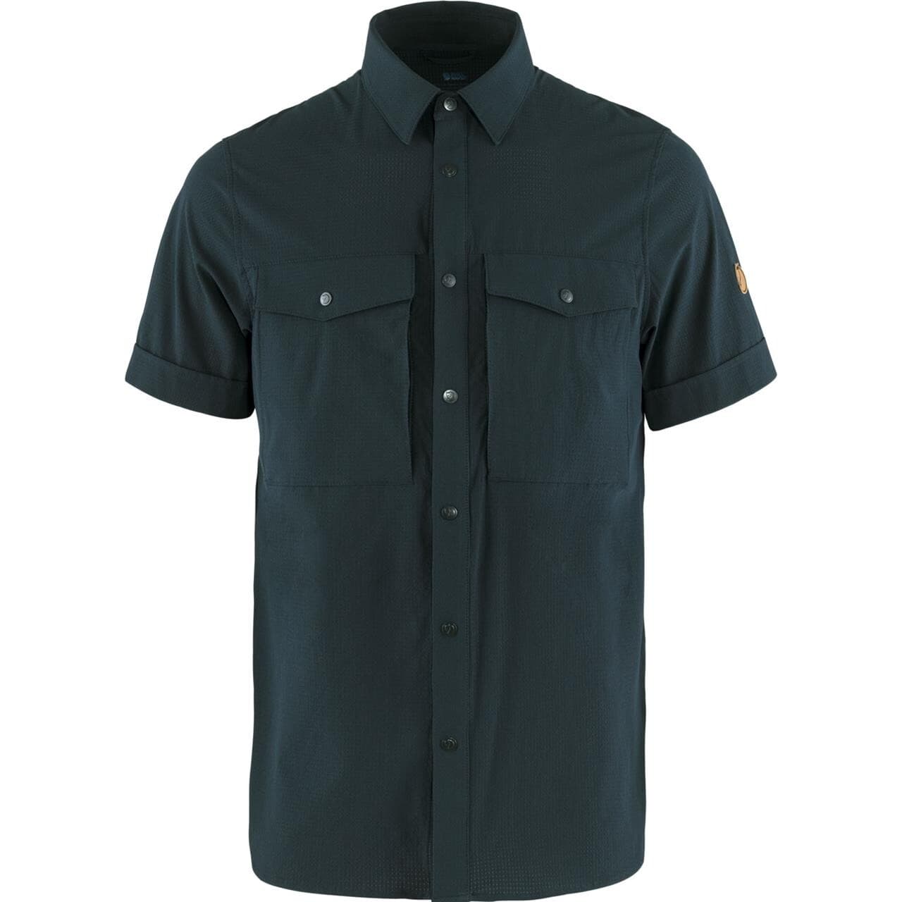 Fjällräven Mens Abisko Trekking Shirt S/S  (Blå (DARK NAVY/555) Small)