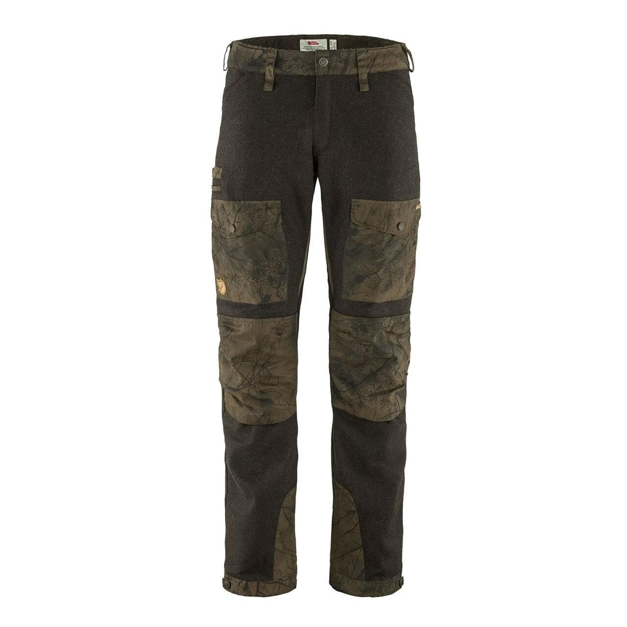 Fjällräven Mens Värmland Wool Trousers  (Grøn (DK OLIVE-DK OLIVE CAMO/633-636) 56)