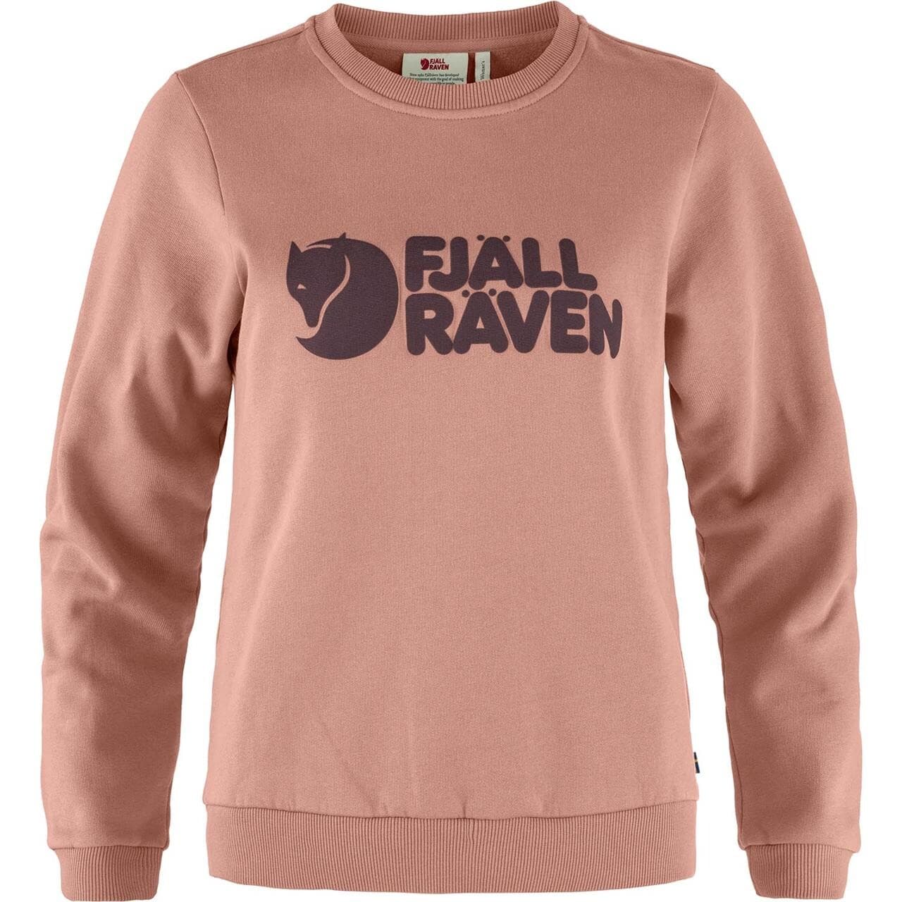 Fjällräven Womens Fjällräven Logo Sweater  (Lyserød (DUSTY ROSE-PORT/300-357) Large)