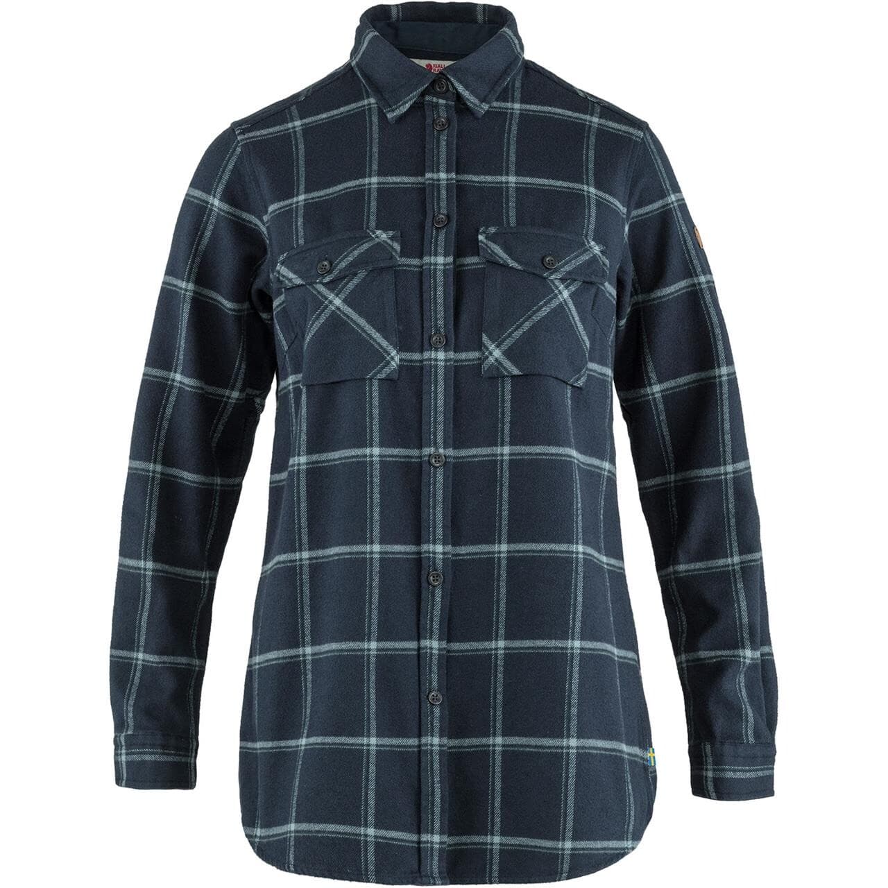Fjällräven Womens Övik Twill Shirt L/S F2021 model (Blå (DARK NAVY-STEEL BLUE/555-561) Small)
