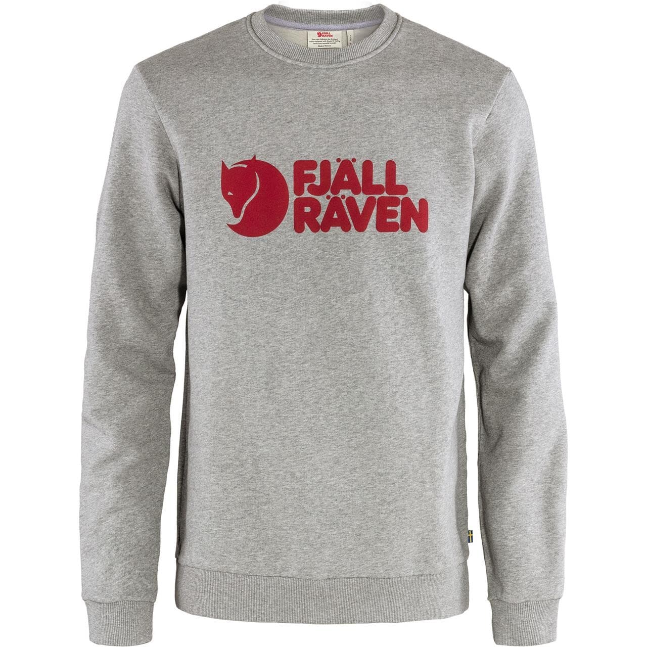 Fjällräven Mens Fjällräven Logo Sweater  (Grå (GREY-MELANGE/020-999) X-large)