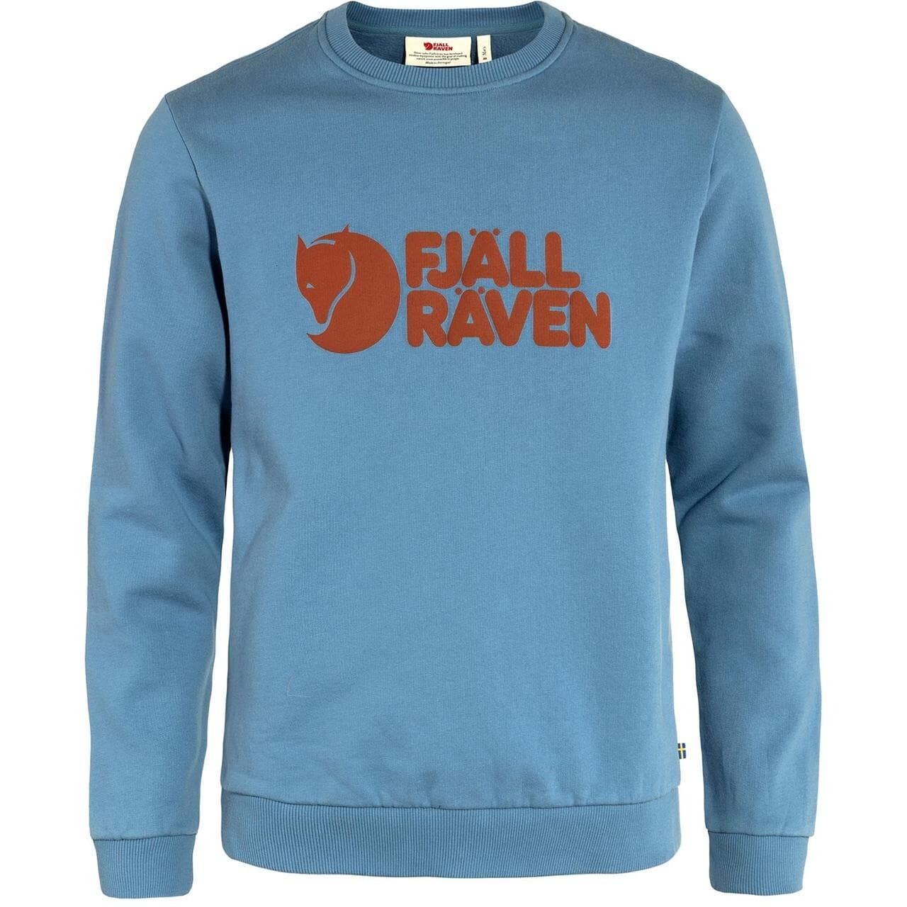 Fjällräven Mens Fjällräven Logo Sweater  (Blå (DAWN BLUE/543) Small)