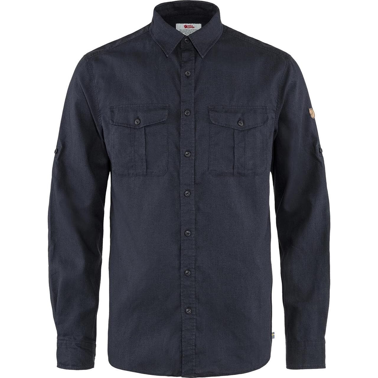 Fjällräven Mens Övik Travel Shirt L/S  (Blå (DARK NAVY/555) Large)