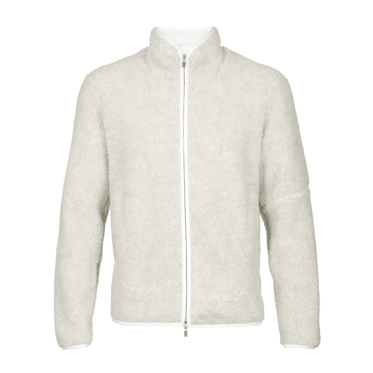 Icebreaker Mens Realfleece High Pile L/S Zip (Hvid (ECRU HTHR/SNOW) Large)