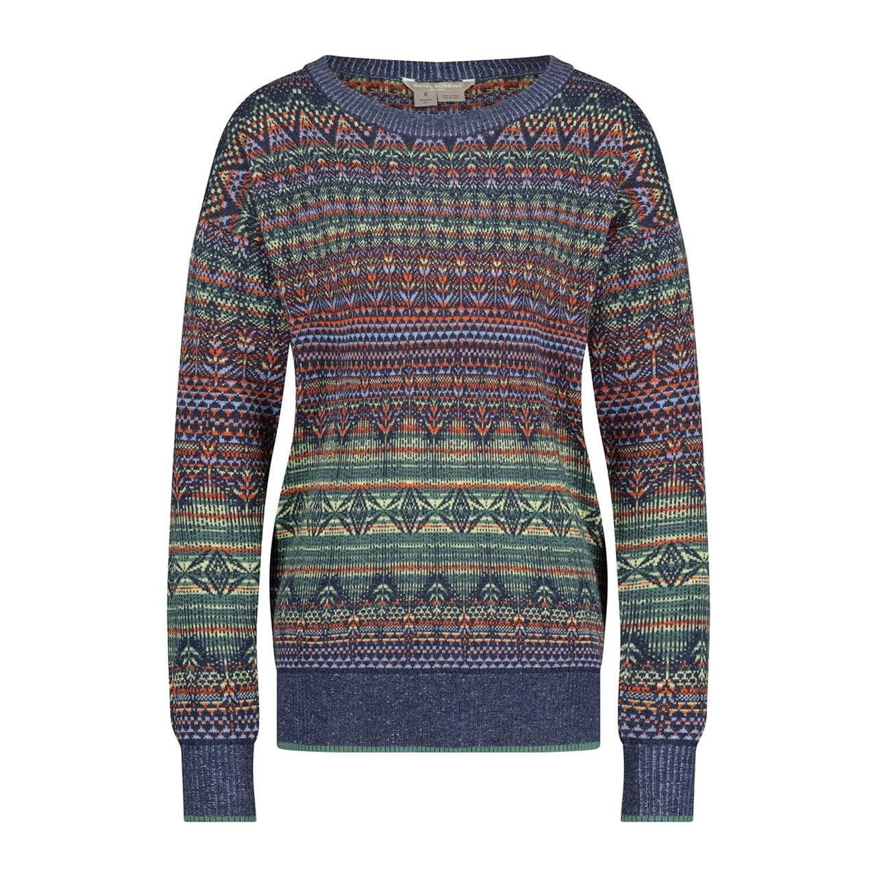 Royal Robbins Womens Westlands Relaxed Pullover (Blå (DEEP BLUE MUIR PT) Small)