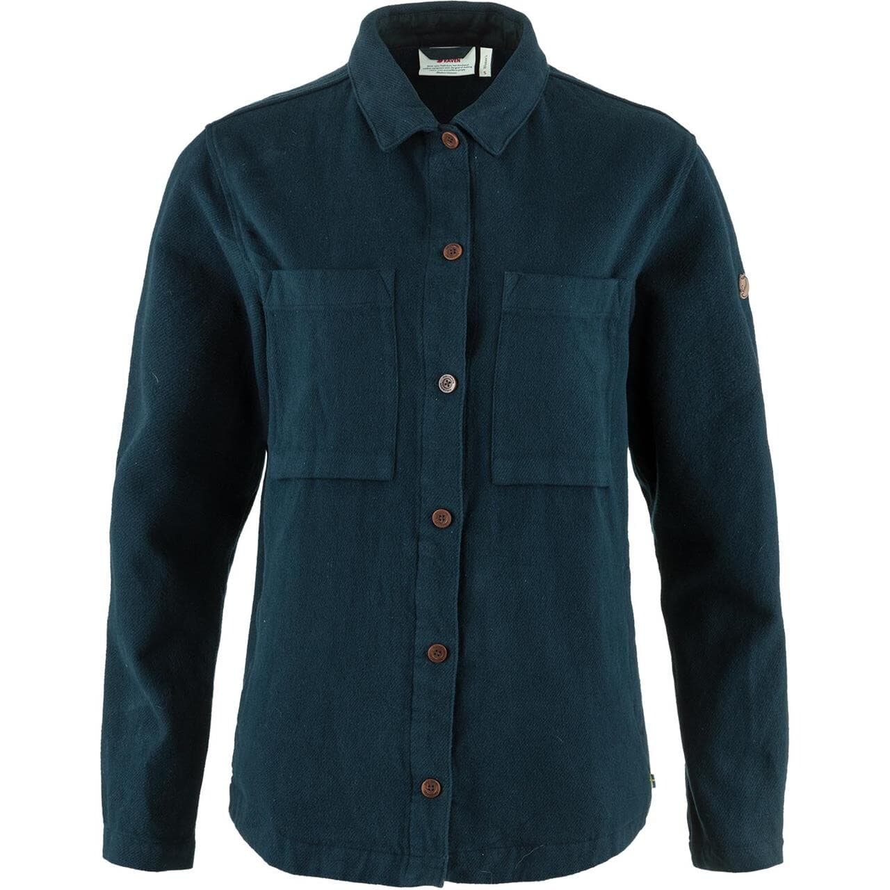Fjällräven Womens Singi Flannel Overshirt (Blå (DARK NAVY/555) Small)