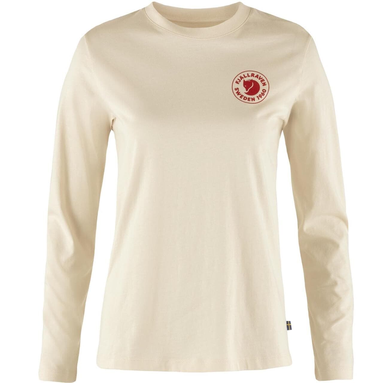 Fjällräven Womens 1960 Logo T-shirt L/S (Hvid (CHALK WHITE/113) X-small)