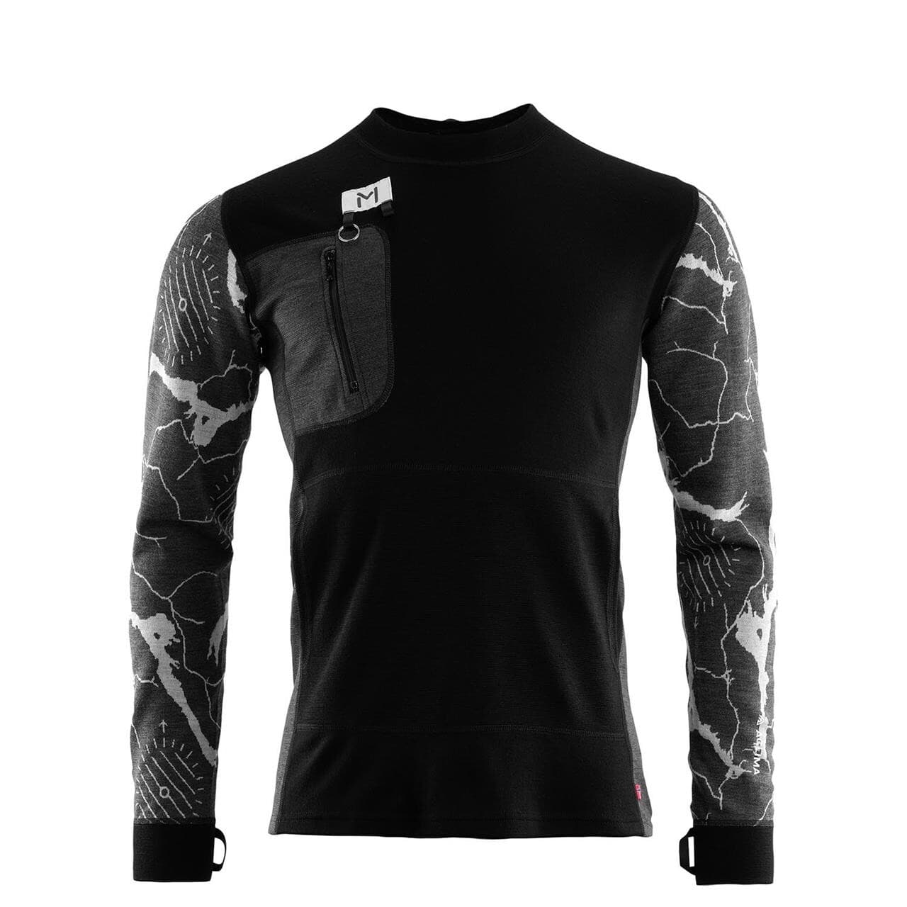 Aclima Mens Lars Monsen Crewneck (Sort (JETBLACK/MARENGO/FEMUNDENDARK) XX-large)