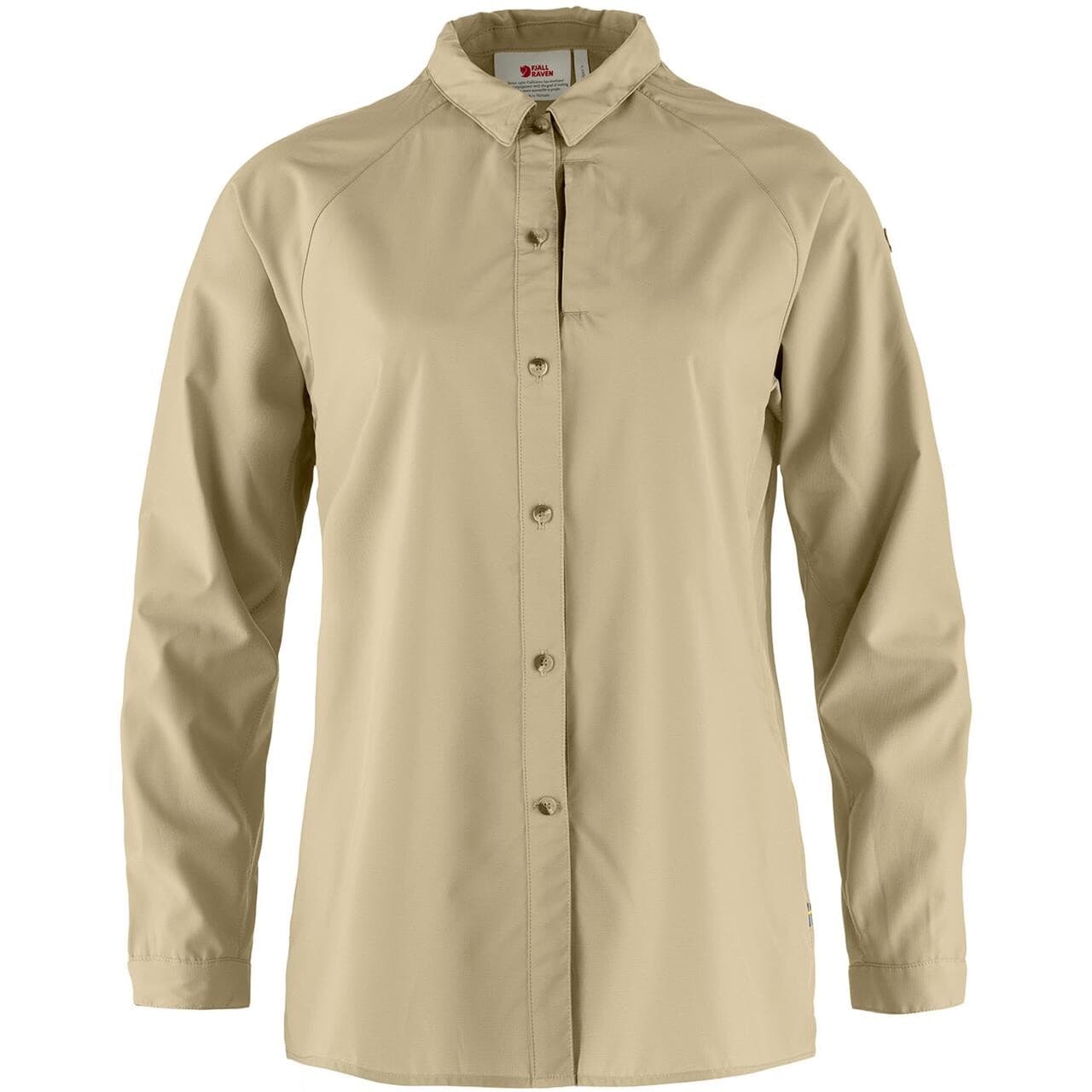 Fjällräven Womens Abisko Hike Shirt (Beige (FOSSIL/118) X-small)