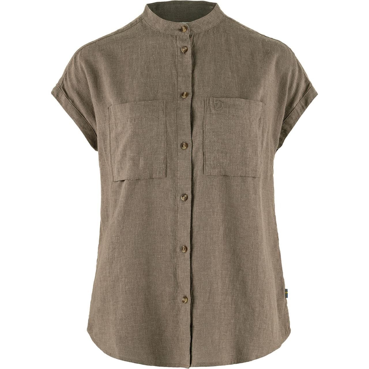 Fjällräven Womens Övik Hemp Shirt S/S (Brun (SUEDE BROWN/244) X-small)