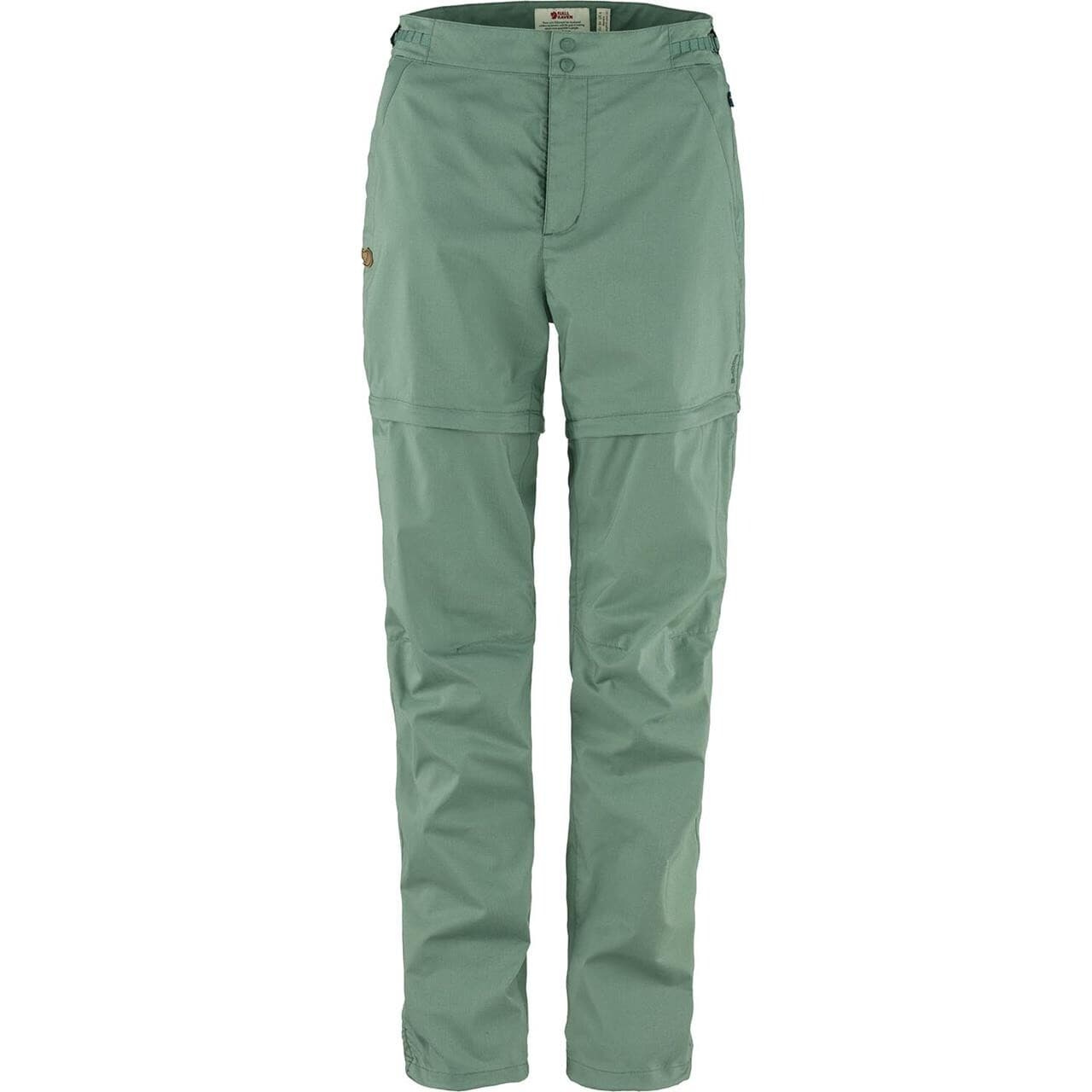Fjällräven Womens Abisko Hike Zip-off Trousers (Grøn (PATINA GREEN/614) 34)