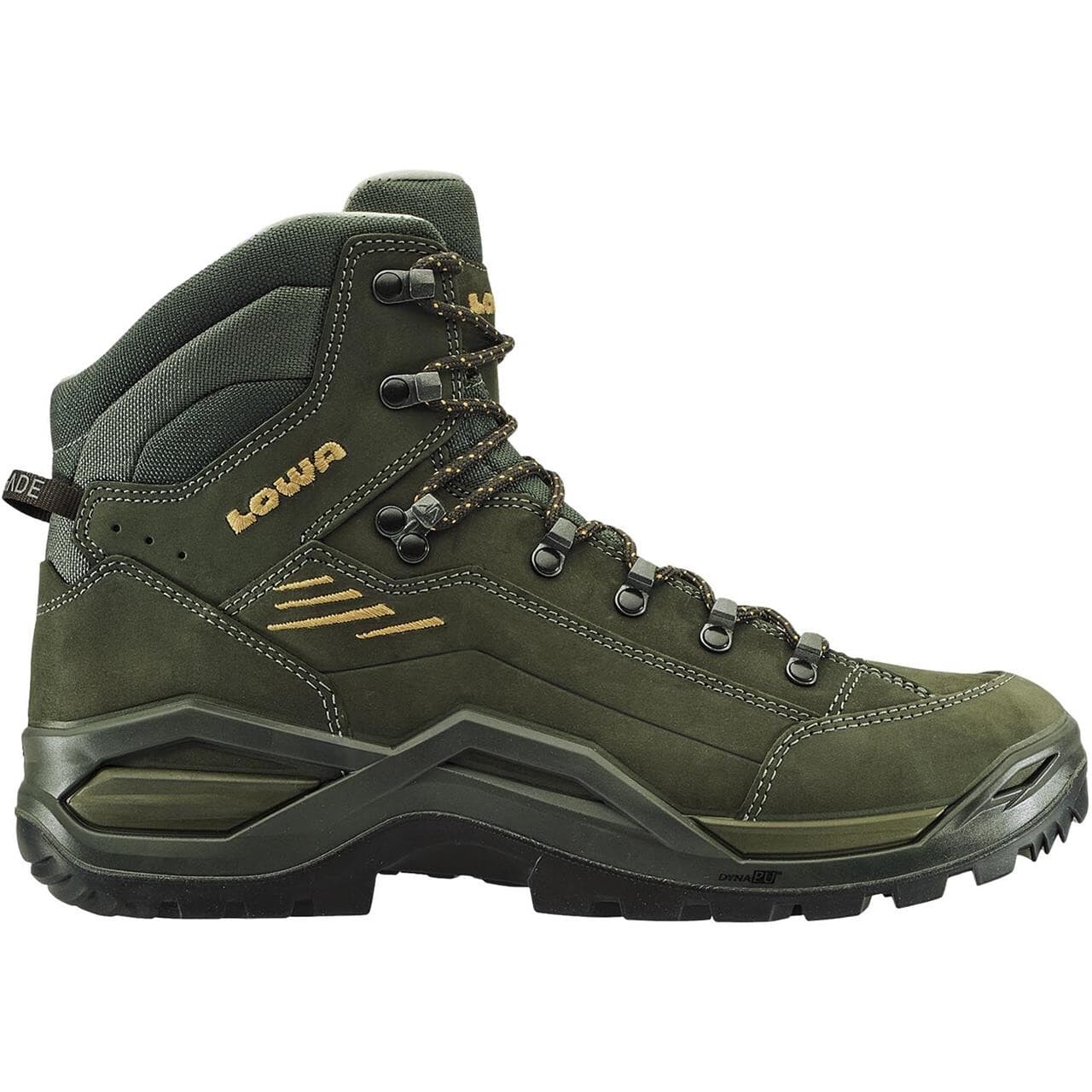 Lowa Mens Renegade EVO LL Mid (Grøn (OLIVE/MUSTARD) 43,5)