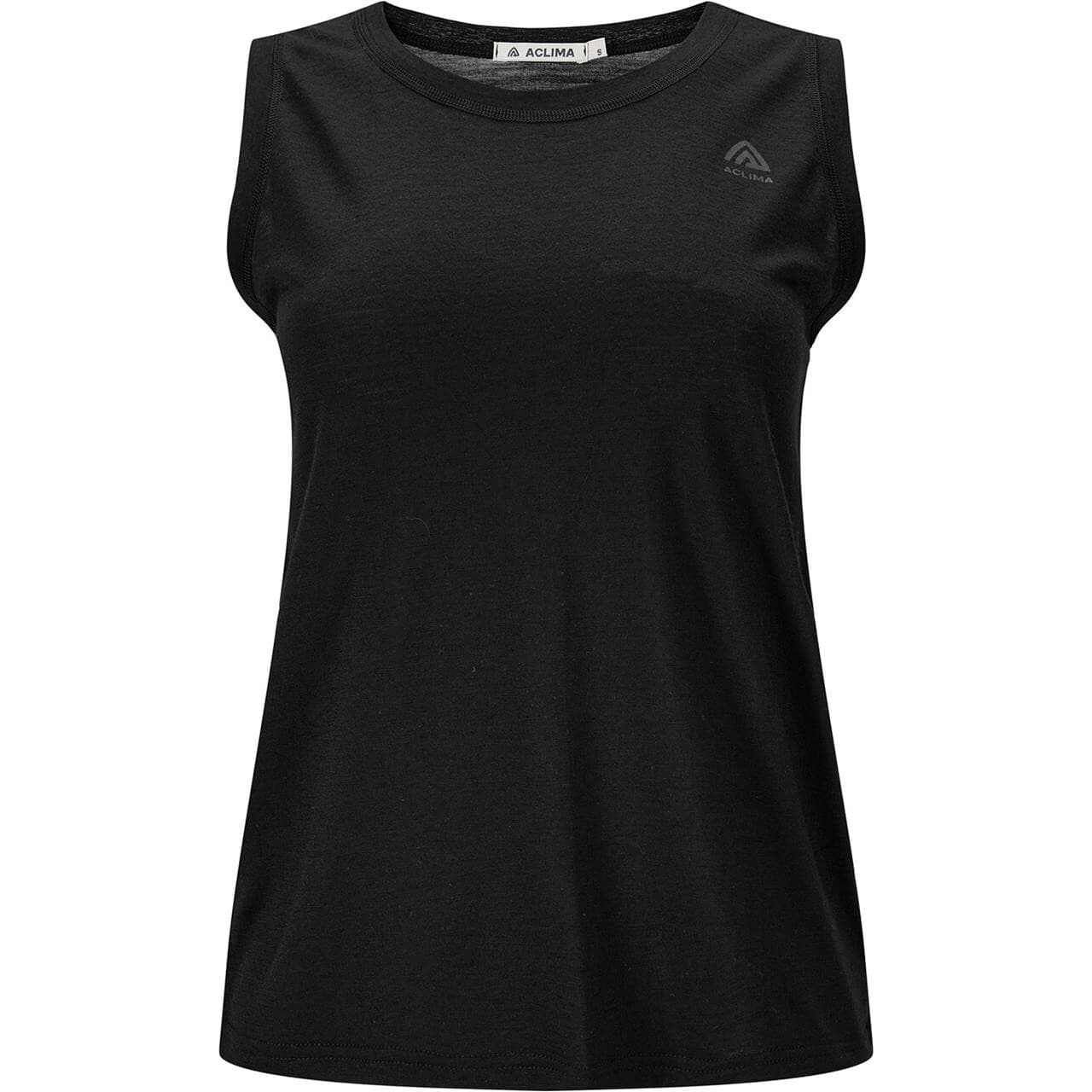 Aclima Womens LightWool 140 Singlet V2 (Sort (JET BLACK) XX-large)