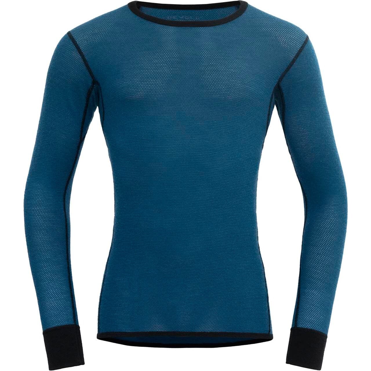 Devold Mens Wool Mesh 190 Shirt (Blå (FLOOD/CAVIAR) Small)