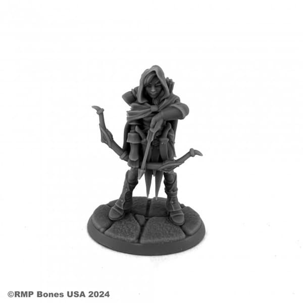 Reaper Bones USA Dungeon Dwellers: Daehana Drithirien, Elf Fighter - Plastic Miniature