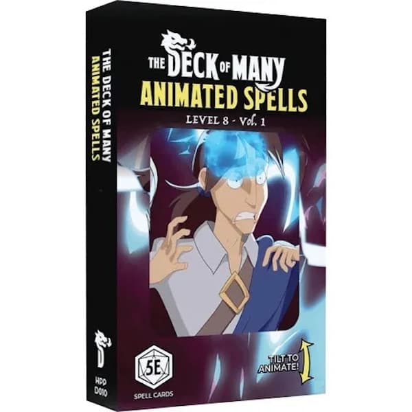 D&D 5.0/5e TilbehÃ¸r (3rd Party) - The Deck of Many Animated Spells: Level 8 (Volume 1) - Dungeons And Dragons 5th Edition