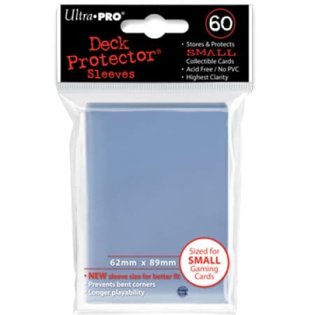 60 lommer - Ultra Pro - PRO-Gloss SMALL: Clear (Klare) (HÃ¸j Kvalitet) - Yu-Gi-Oh! stÃ¸rrelse #82962 Sleeves