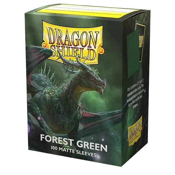 Dragon Shield Deck Protectors - Matte: Forest Green - 100 lommer - Dragonshield - Sleeves #AT-11056