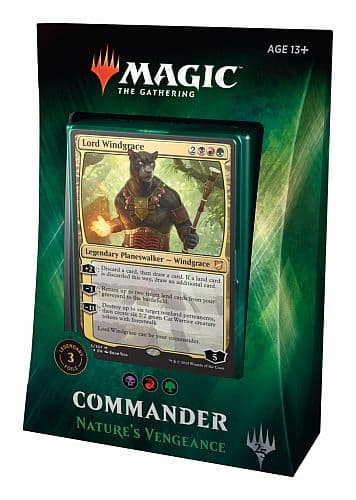 Magic Commander 2018 [EDH] Multiplayer Deck: Nature's Vengeance (Lord Windgrace - Jund Lands) - 100 kort