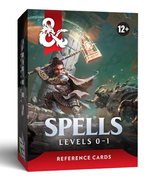 D&D 5.5/5e TilbehÃ¸r - Reference Cards Deck - Spells: Levels 0-1 (Trove 1) - Dungeons And Dragons 5th Edition
