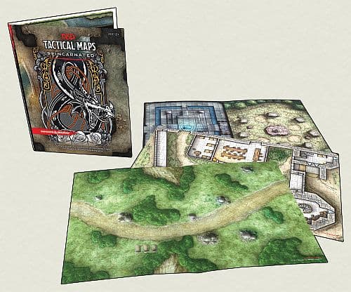 D&D 5.0/5e TilbehÃ¸r - Map Pack: D&D Tactical Maps Reincarnated (20 Gaming Poster Mats)