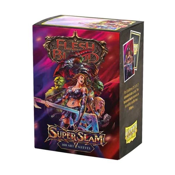 Dragon Shield Deck Protectors - License Sleeves: Flesh and Blood: Super Slam - 100 lommer - Dragonshield - Sleeves #AT-16167