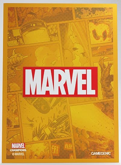 Gamegenic - Marvel Champions Sleeves - Marvel Logo: Orange (50+1 Kortlommer)