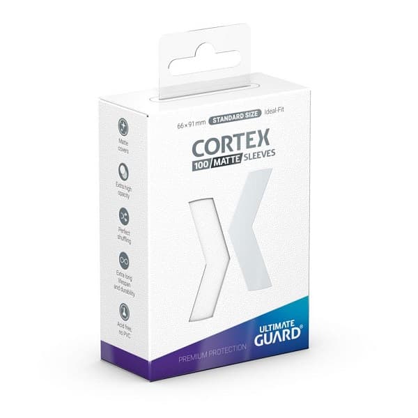 Ultimate Guard - Cortex Sleeves (Kortlommer) - Standard Size Matte White (100 Sleeves)