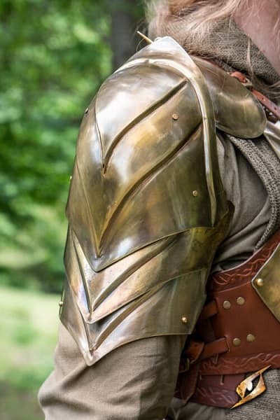 Illumine Shoulder - Ancient Brass - Epic Armoury - Small/Medium - Live Rollespil