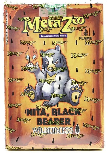 MetaZoo TCG: Cryptid Nation - Wilderness (1st Edition) - Theme Deck: Fire - Nita, Black Bearer