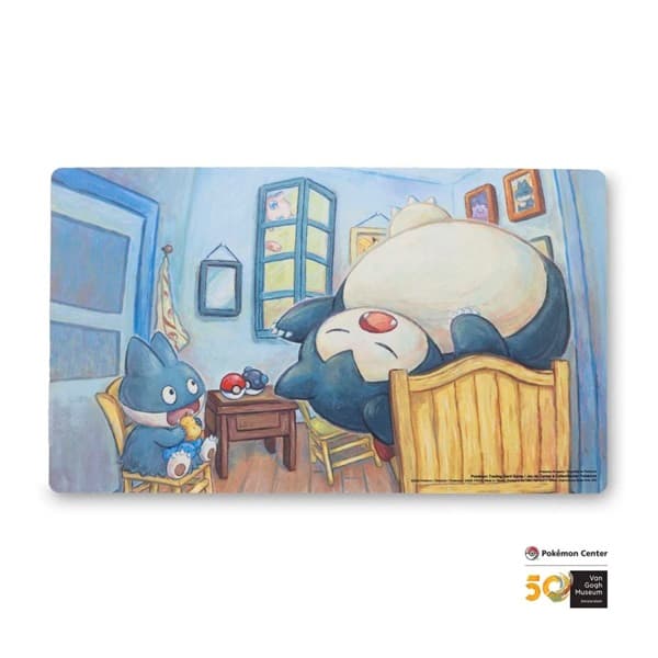 Pokemon SpillemÃ¥tte (Playmat) - PokÃ©mon Center x Van Gogh Museum: Munchlax & Snorlax Inspired By The Bedroom