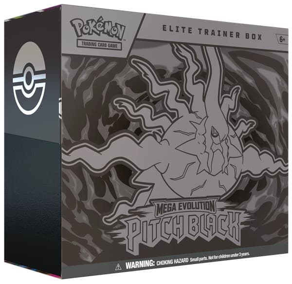 Pokemon Mega Evolution: Pitch Black - Elite Trainer Box (Mega Darkrai/Zarude) - Boks med 9 Boosters, Promokort & TilbehÃ¸r