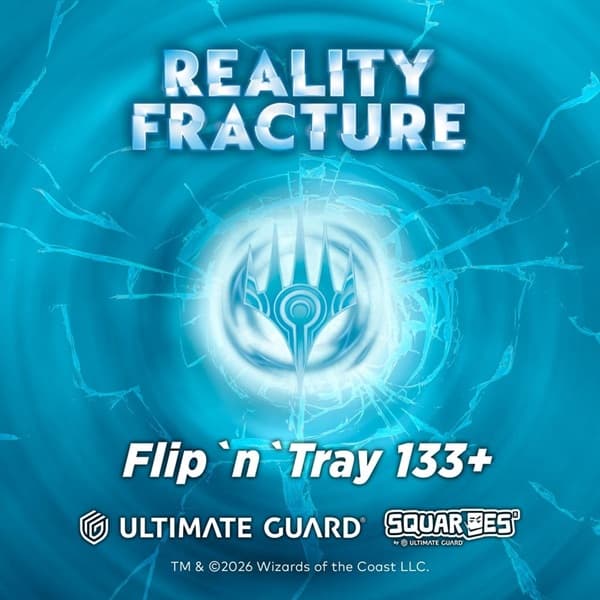 Ultimate Guard Flip'n'Tray Deck Case (Deck Box) 133+ Standard Size XenoSkin Magic: The Gathering - Reality Fracture: Blue Uncommon / Green Uncommon