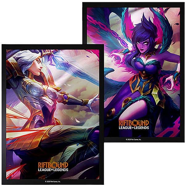 100 Lommer! Riftbound: League of Legends TCG: Set 04: Vendetta #4: Kayle vs Morgana - Deck Protector Art Sleeves