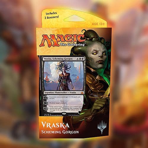 Rivals of Ixalan Planeswalker Deck - Vraska, Scheming Gorgon - 2 Boosters (Magic the Gathering)