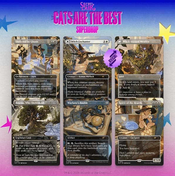 Secret Lair Drop Series (2026): Cats Are The Best Superdrop: Witch's Familiarââ (Regular)